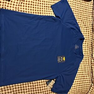Men's Blue Short Sleeve Active T-Shirt size large